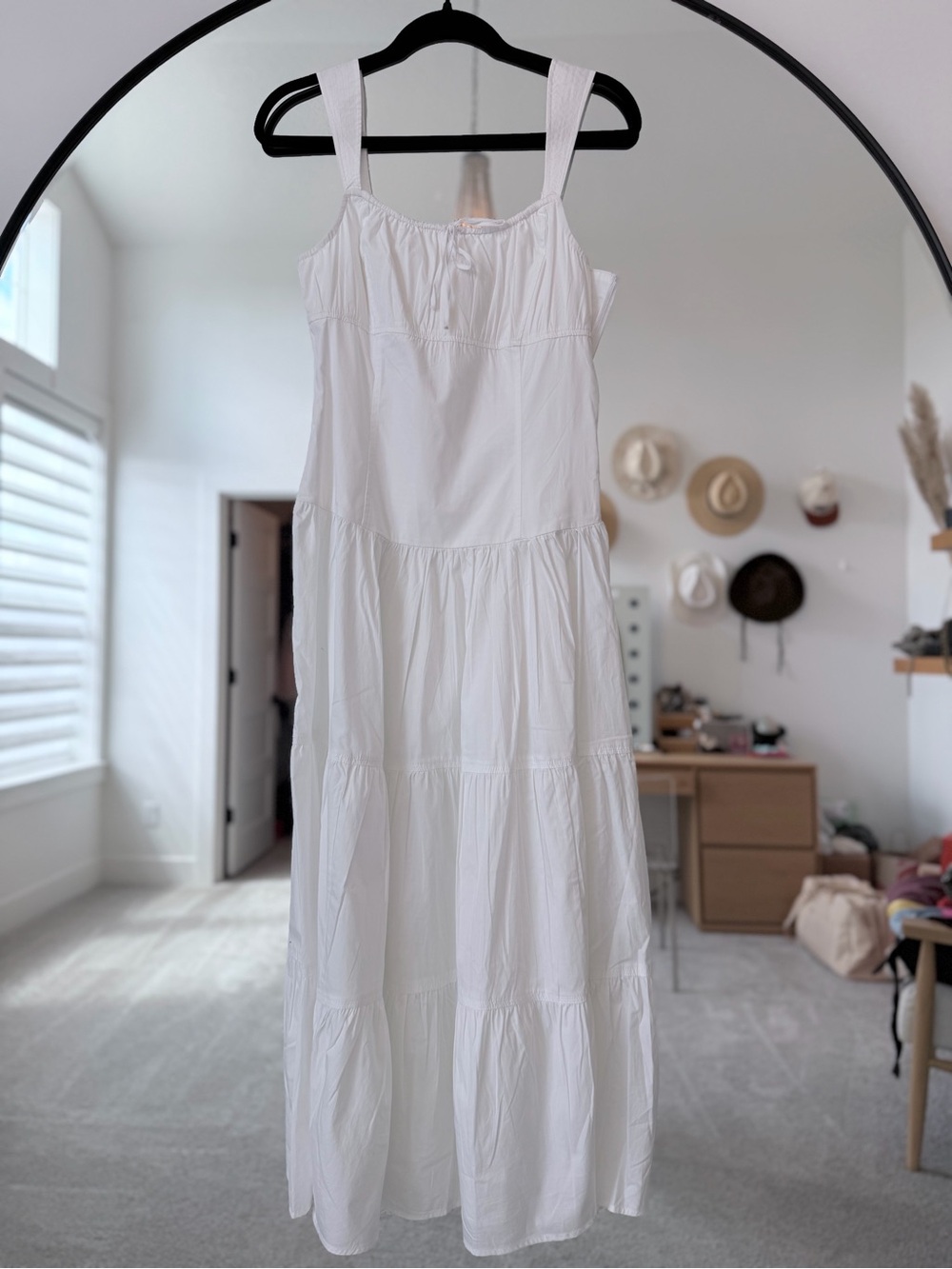 Aritzia Sunday Best White Poplin Tiered Maxi Sundress - Women